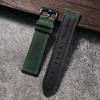 Vintage Cowhide Watch Strap 18mm 20mm 22mm 24mm Dark Brown Watch Band Black Buckle Leather Wristband for Men Women Accessories