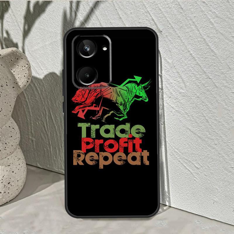 Day Trading Day Trader For Realme C55 C53 C67 C75 C71 C61 C33 C63 C51 C65 10 11 12 13 14 Pro Plus GT7 15 Pro Case