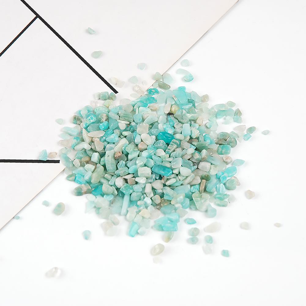 Hisenlee 500G Natural Crystal Aquarium Gravel Rocks Tumbled Crushed Stones Fountain Vase Planters Decorative Christmas New Year