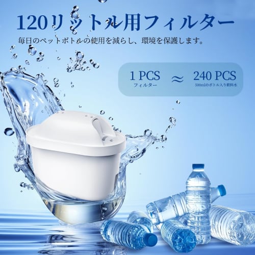 WaterJingYi Compatible Filter Cartridges for BRITA MAXTRA, High Removal, Filter Style, Water Purifier - Pack of 6