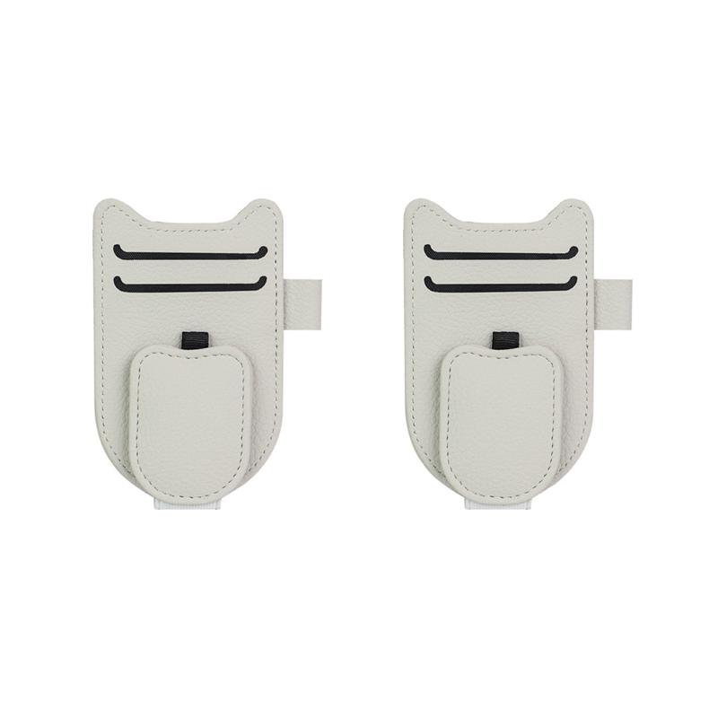 1/3 Stück Magnetischer Auto-Brillenhalter Sonnenblenden-Brillenclip Kartenhalter Aufbewahrungstasche Auto-Sonnenblenden-Organizer für Brillen Karten Stifte