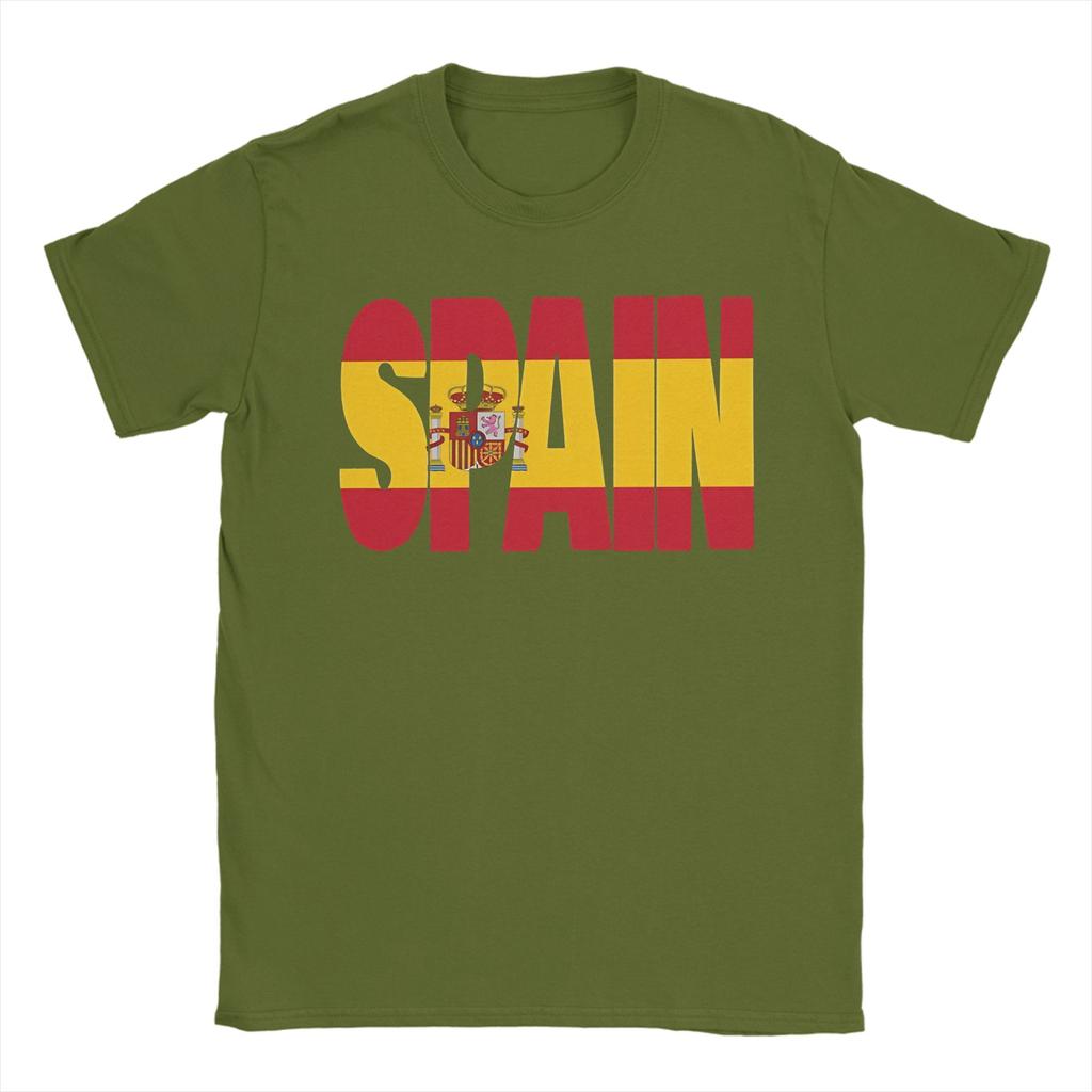 Harajuku TShirt Summer ESPANA Spain Flag Fashion T Shirts 100 Cotton Tee Shirt for Man Y2K Classic Cheap Short Sleeve Clothes