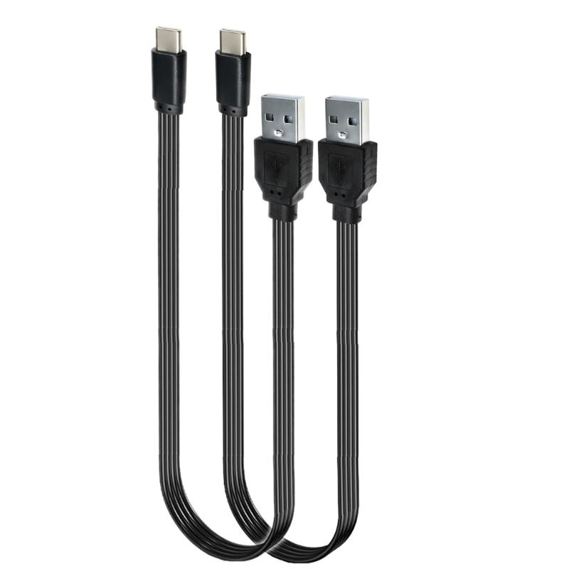 USB to Type C Power Supply Cord Male to Male Connector Wire 10W Fast Charging Cable for Multiple Devices 10-100cm