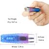 Super Bright Mini Keychain Flashlight 11 Modes High Power Portable Pocket Flashlight USB-C Rechargeable Multifunctional