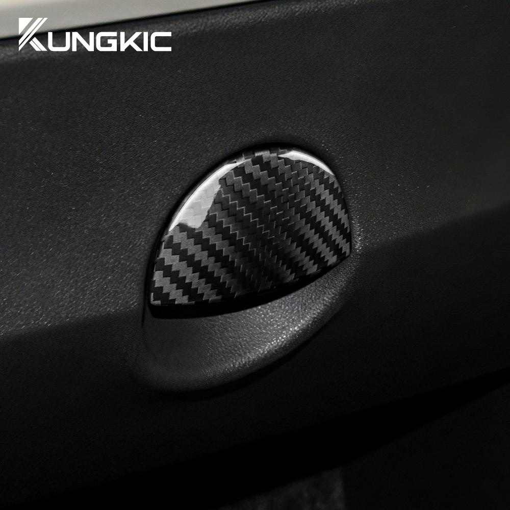 Real Hard Carbon Fiber For Fiat 500 2011-2015 Abarth 595 2016-2018 2019 2020 2025 2025 2025 Abarth 695 2017-2025 Glovebox Button