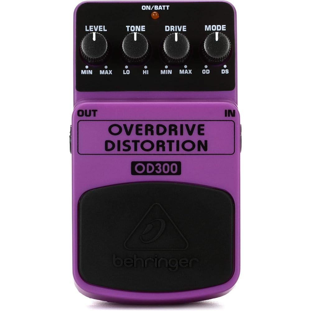 BEHRINGER OVERDRIVE/DISTORTION OD300 Distortion Effect Pedal