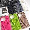 For iPhone 16 Pro Max Case Pleated Swirling Heart TPU Phone Cover
