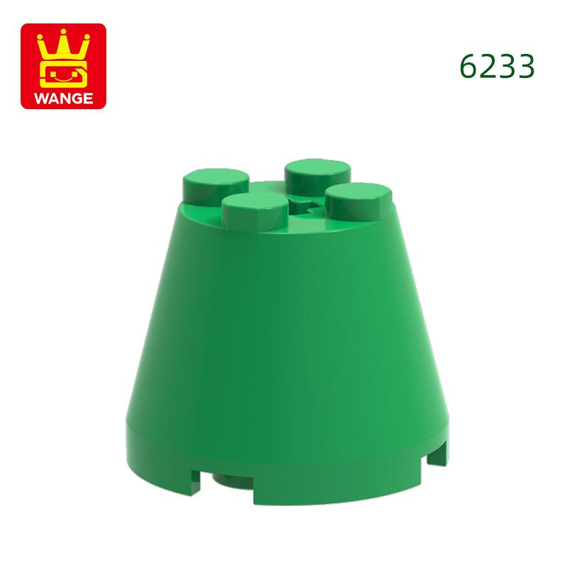 Non-Toxic 35Pcs/Lot 6233 3X3X2 Cone Building Blocks Moc Compatible With All Brand Circular Bricks Children'S Diy Toys Gift Box
