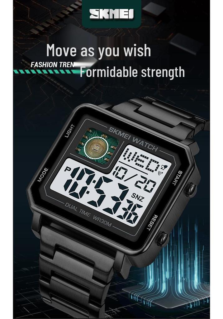 Shikemei Men's Large Dial Multi-functional Waterproof Luminous Outdoor Watch