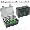 Battery Storage Organizer Holder Holds 54 Aa Aaa Batteries, Battery Box Case Garage Container,Home Drawer Organization Dispenser