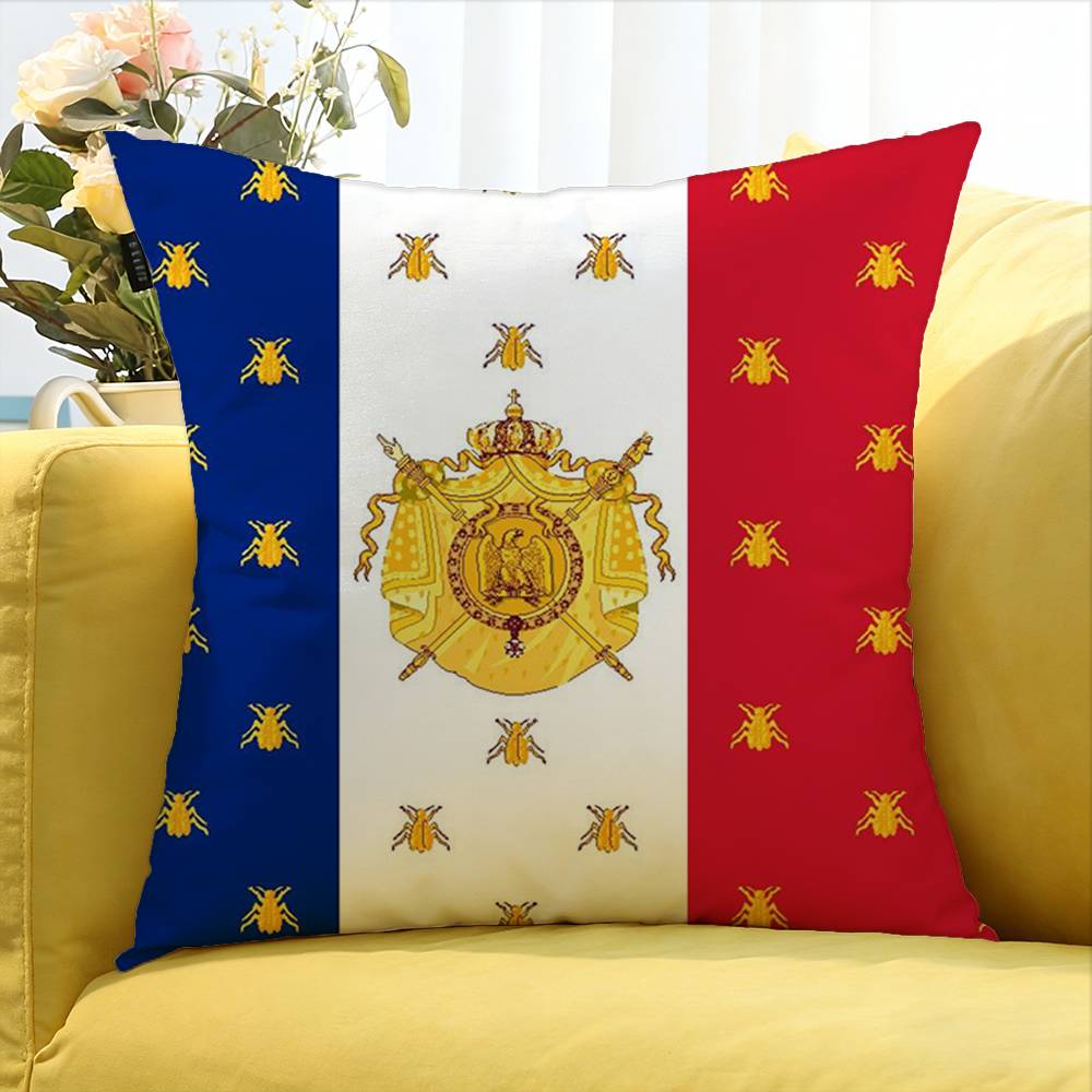 NNapoleonic French DDrapeaux flag Various Sizes Square Pillow Case For Car Home Bedchamber Decor