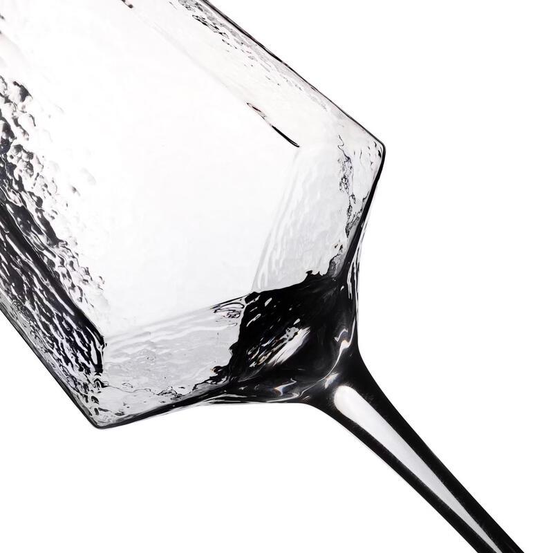 Shangqi Diamond Hammered Wine Glass Set