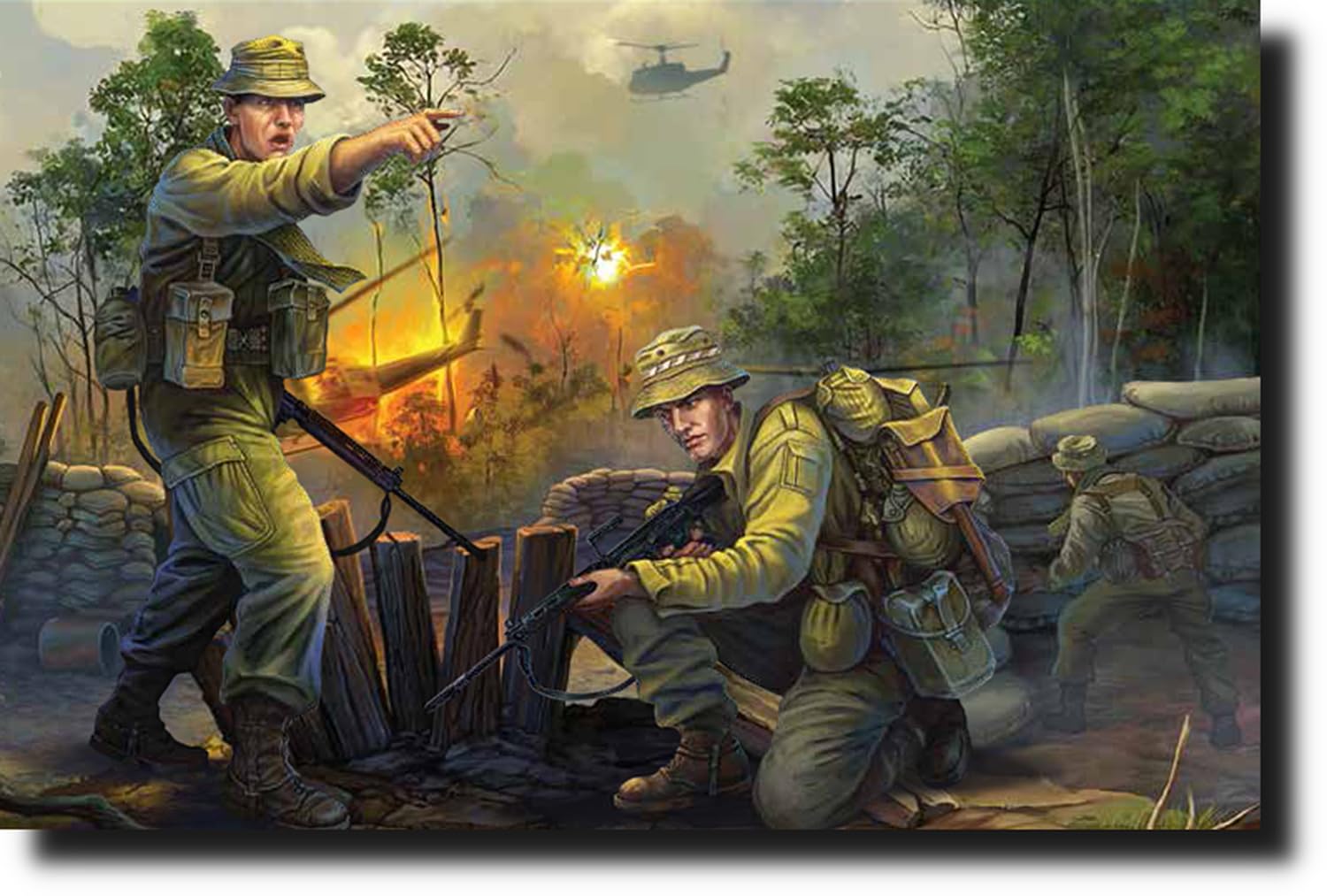 

RUBICON MODELS Australian and New Zealand Coalition Soldier Vietnam 30 pieces plastic model RB1006 1/56 (ANZAC) 1955-1975