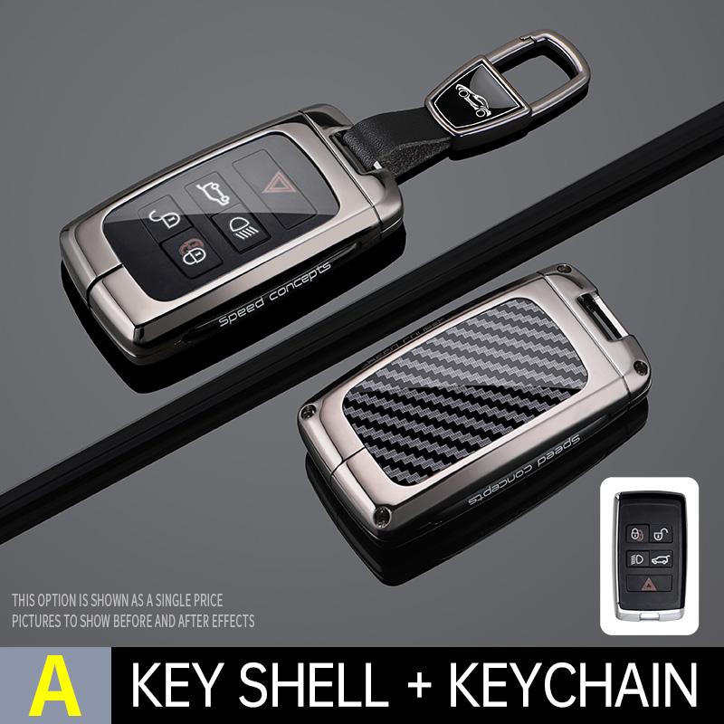 Custodia Portachiavi Auto in Lega di Zinco per Land Rover A9 Range Rover Sport Evoque Freelander Discovery 4 per Jaguar XE XJ XJL XF Accessori