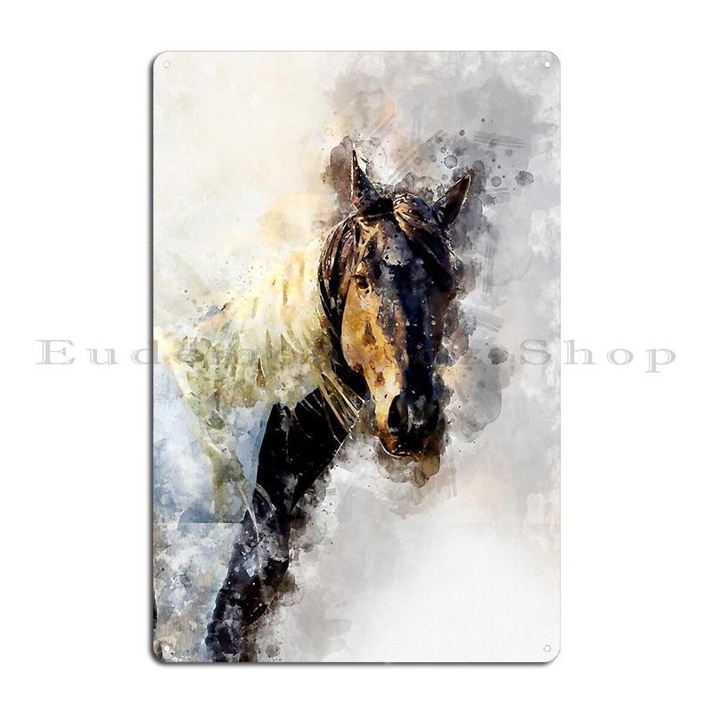 Appaloosa Horse On Map Guardian of the Pass Western Horse On Shiplap A Metal Designing Pub Wall Plaque Cave Pub Tin Sign Posters