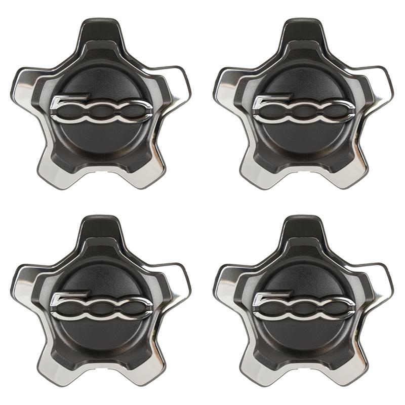 1/2/4 Pezzi Copricerchio Argento da 16 pollici con Anello per Cerchi Fiat 500x Set Tappi Centrali Mozzo Tappo Coprimozzo Ruota Sostituzione 735626312