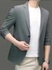 Men's High-End Ultra-Thin Ice Silk Sun Protection Jacket - Single-Breasted Casual Summer Suit