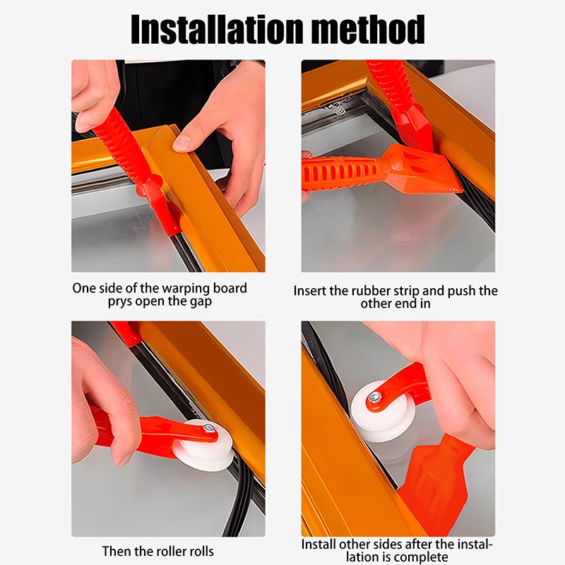 1Pc Auxiliary Pulley Double-Head Pressure Wheel Led Light Strip Window Screen Installation Fixed Repair Roller Hand Tools