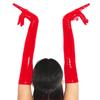 Sexy Dames Kunstleer Glanzend Lange Latex Handschoen Punk Handschoenen Outfit Wanten Club Kleding Cosplay Kostuums Accessoire Grote Maten F27