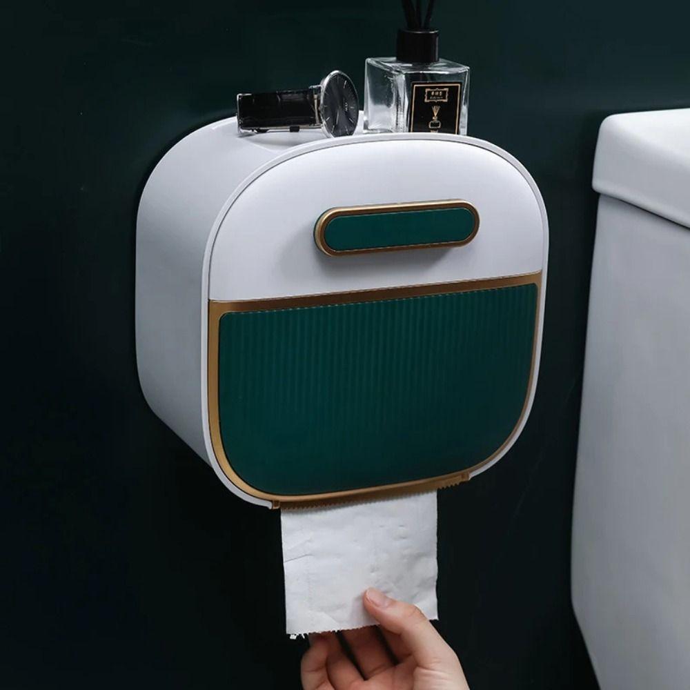 Convenient Installation Paper Towel Holder Waterproof Hanging Tissue Storage Rack  Hotel