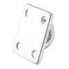 A03E-304 Stainless Steel 5Mm Thick Ring Square Sail Shade Pad Eye Plate Boat Rigging 6Pcs