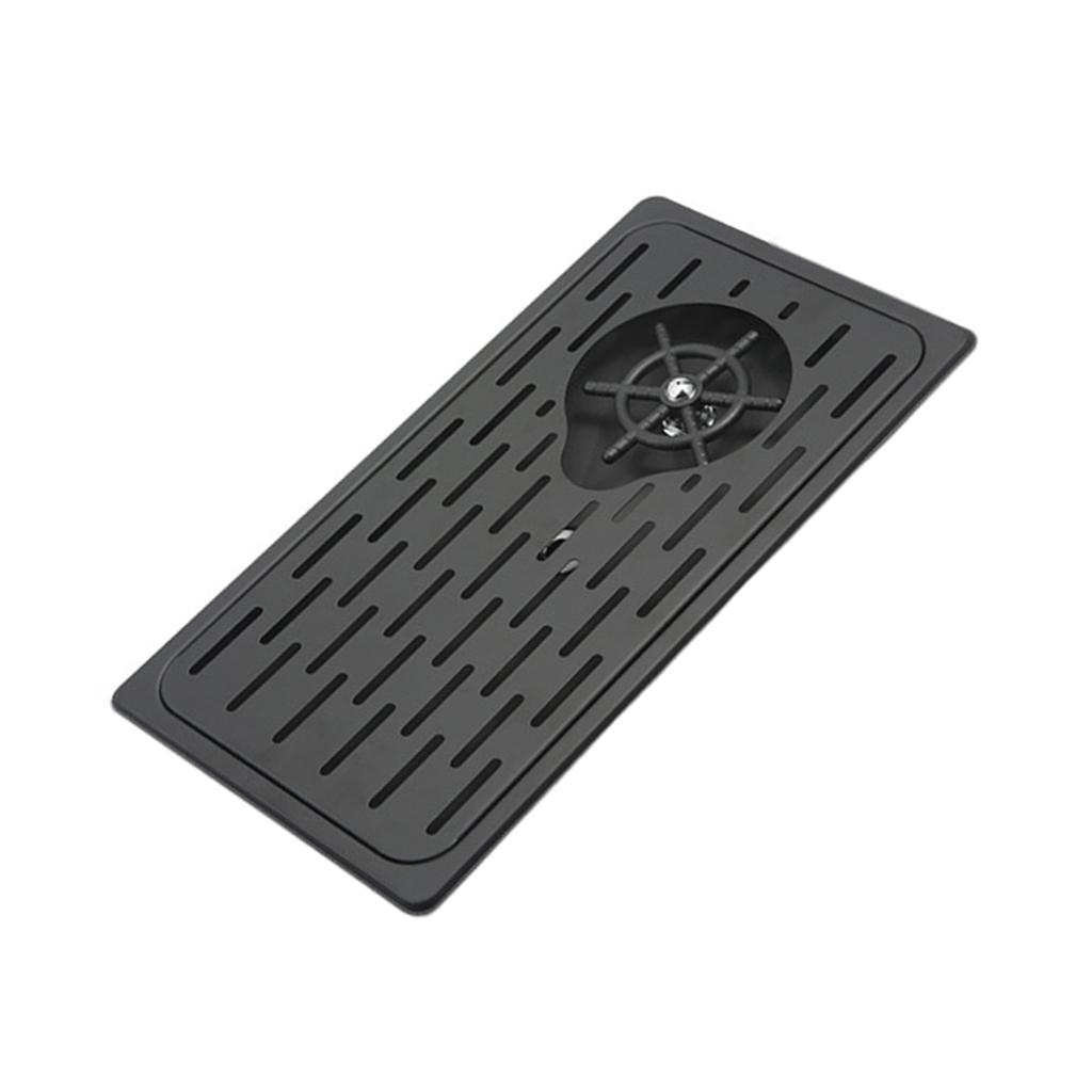 rinser with Drip Tray Sink Accessories for Kitchen - black, 42.5x23x3cm