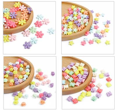Home Party Supplies Loose Beads Flower Acrylic Pendant 30g Necklace Bracelet Accessories Pumpkin Shell NEW Earrings For Jewelry Making DIY Crafts