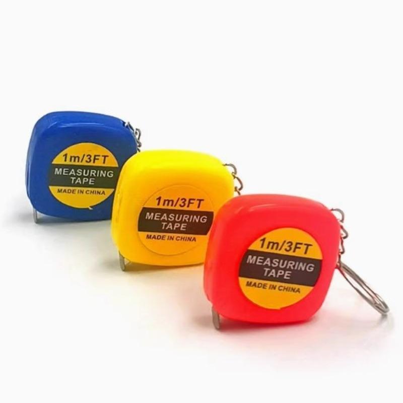 Maßband, Messlineal, Haushalts-Schneiderlineal, Schlüsselanhänger zum Mitnehmen, 1-Meter kleines Maßband, Ausziehbares Lineal, Messlineal