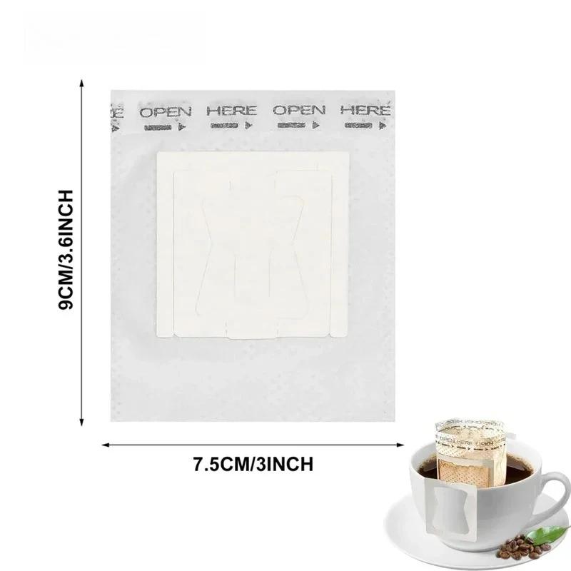 50-500 PCS Fast Flow Coffee Filter Paper Bags Disposable Hanging Ear Handle Espresso Tea Brewing Accessories