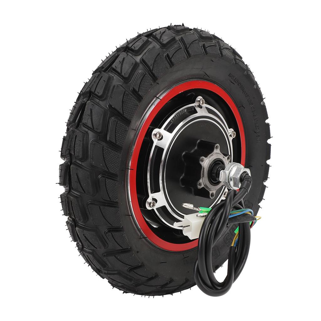 10 Inch Hub Motor 48V 800W Electric Scooter Hub Motor Rear Wheel Drive 250 to 1000RPM Off Road Brushless Hub Motor