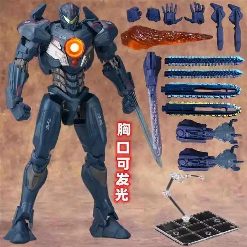 Neca Pacific Rim Mech Modell Cherno Alpha Mobil Leuchtendes Dekorationsobjekt Sammlung Handgemachtes Jungen Spielzeug Roboter Geburtstagsgeschenke