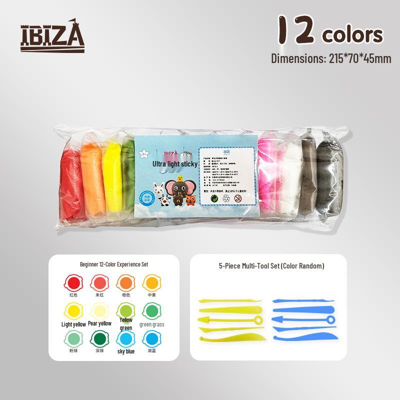 

Super Light DIY Colored Clay - 12 or 24 Colors