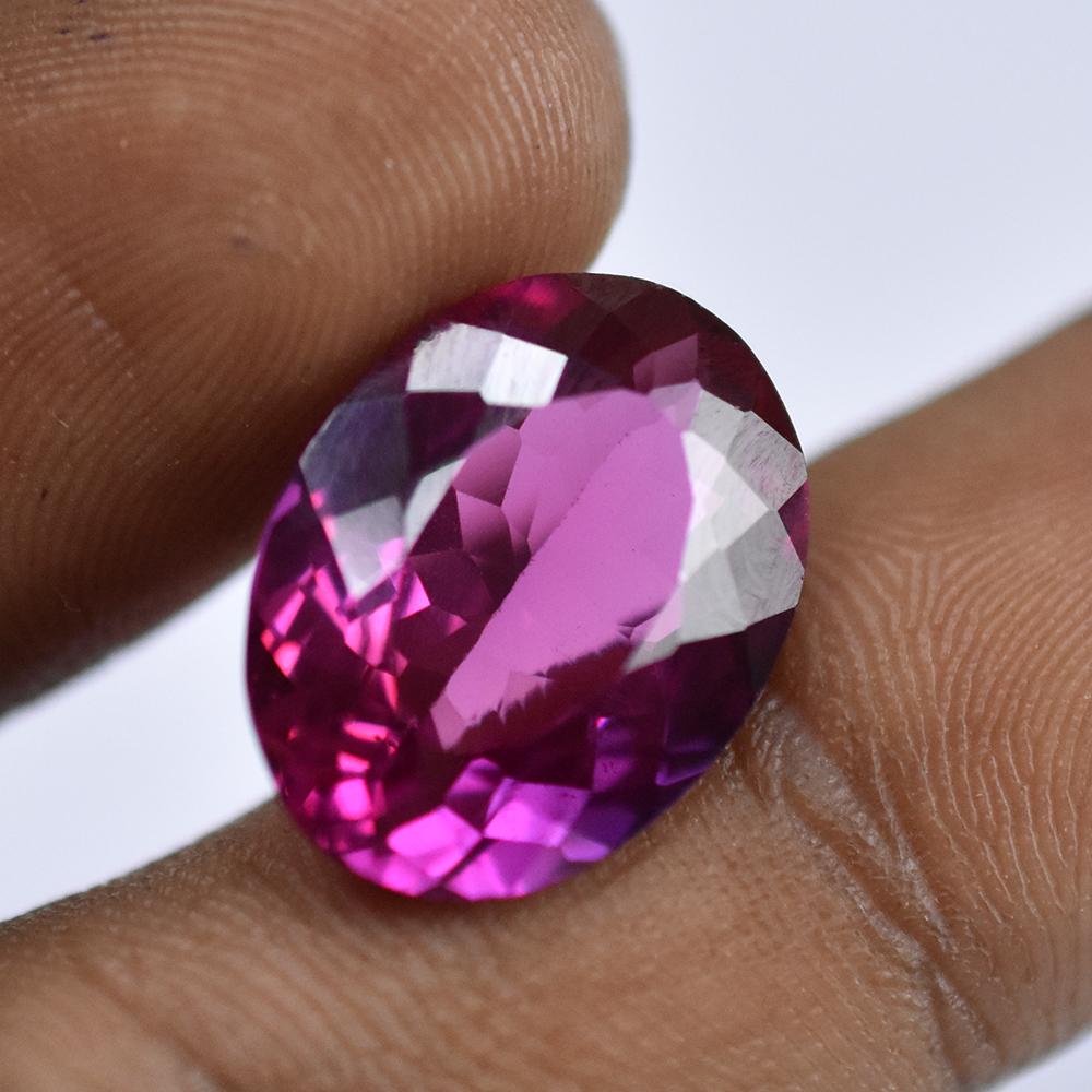 Natural Pink Sapphire Loose Gemstone 12.20 Ct Oval Cut for Engagement September Birthday Birthstone