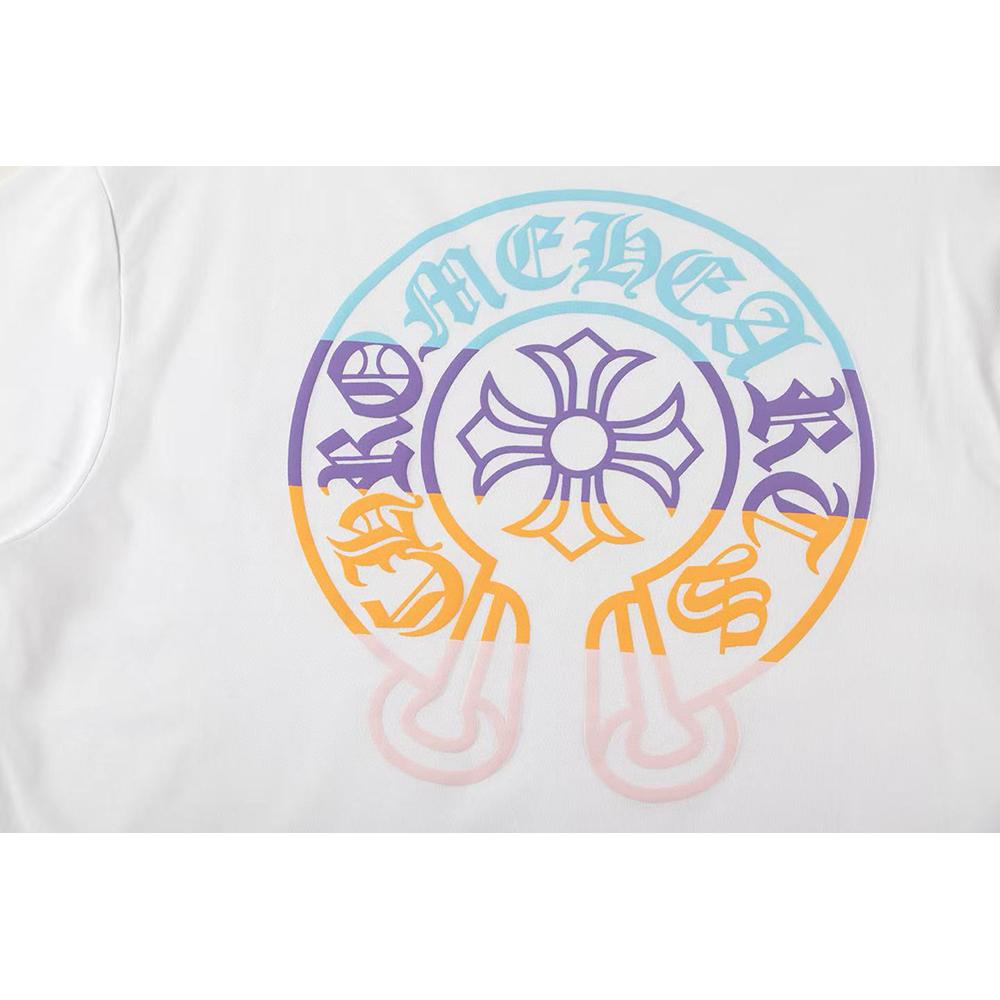 W385 CHROME HEARTS Estate 2026 Nuova T-shirt Uomo e Donna in Cotone di Alta Qualità Girocollo Larga Taglia Larga T-shirt per Coppia