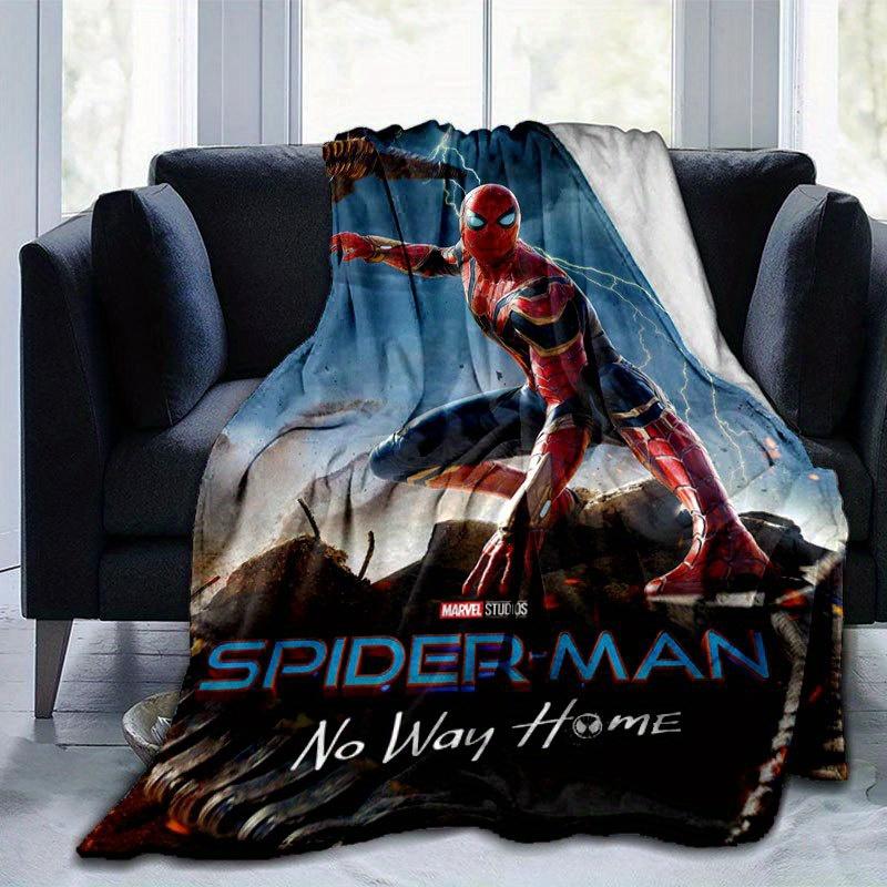 Spider-man Cute Printed Blanket Rectangular Soft Comfortable Modern Style Polyester