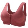 Women's Front Zipper Plus Size Bra Vest Style Bra