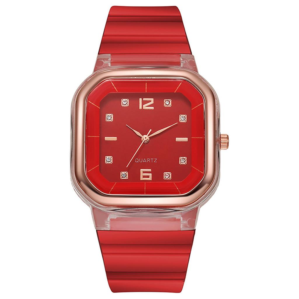 Watch Silicone Wristband Men's And Women's Watch Quartz Watch