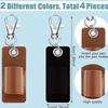 Portable Leather Pen Case Office Pen Holder Hanging Neck Lobster Buckle Pen Clip Doctor Nurse Pencil Badge Keychain
