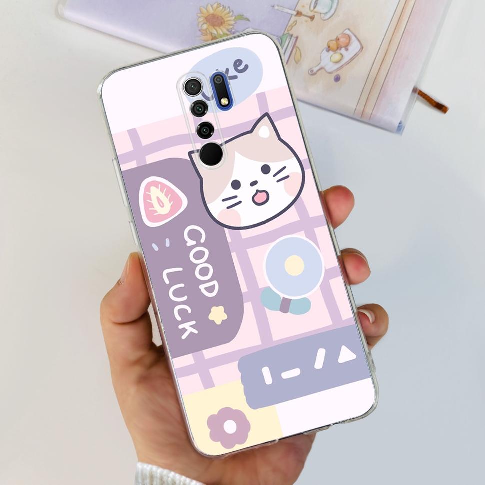 For Xiaomi Redmi 9 2020 Case Cute Cartoon Cover Soft Silicone Phone Case For Xiaomi Redmi 9 Redmi9 ShockProof Bumper 6.53"