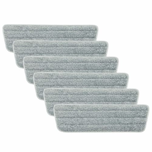 Eyliden. Replacement Microfiber Cloth Pads for Mops, 6-Piece Set, Perfect for Cleaning, Wet or Dry Floors