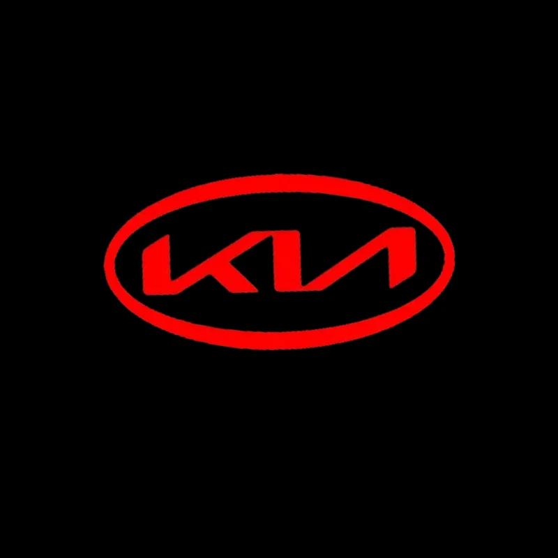 AIB1 2pcs LED Car Interior Door Welcome Light Ghost Shadow Projector Logo Light for KIA Cerato 2005-2012 Decoration Auto Accessoires