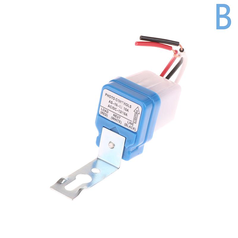 Automatic On Off Photocell Street Lamp Light Switch Controller Dc Ac 12/24/110/220V 50-60Hz 10A Photo Control