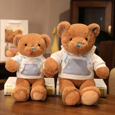 1 stück 30/40 cm Netter Teddybär Mit Kleidung Plüschtiere Schöne Tierbären Kissen Schönes Geburtstags-weihnachtsgeschenk Für Baby Freundin