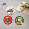 Unique Holiday Present Ideas 12 Pcs Christmas Faux Diamond Painting Art Coasters, DIY Rhinestone Coasters Coaster Making Supplies Kit with Holder,