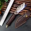 Cleaver Meat BBQ Kitchen Knives Hand Forged Butcher Boning Knife Wood Handle Utility Knife Chef Slicing Fish Fruit Steak Knife