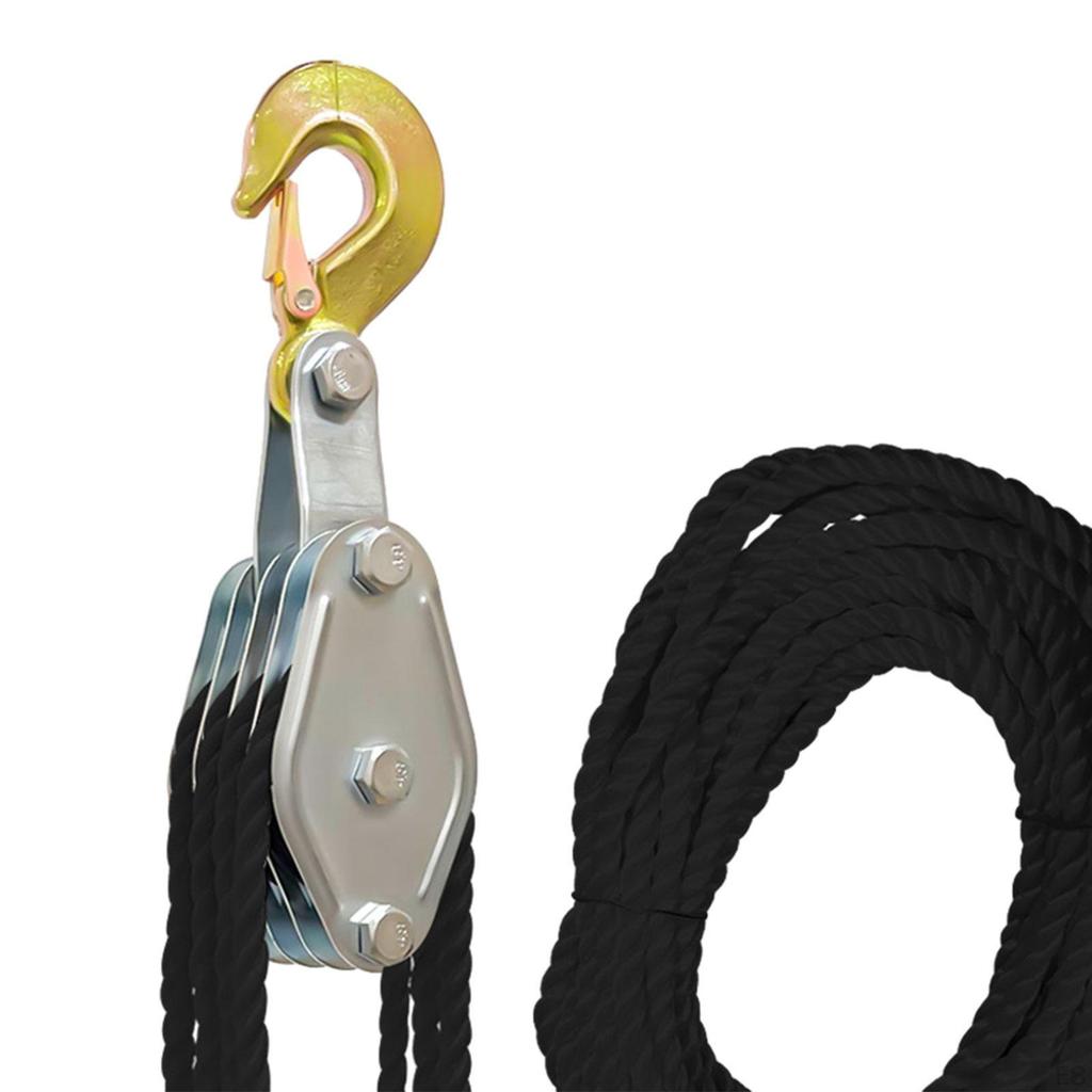 Lift for Heavy Loads, Rotating Pulley Made of Steel