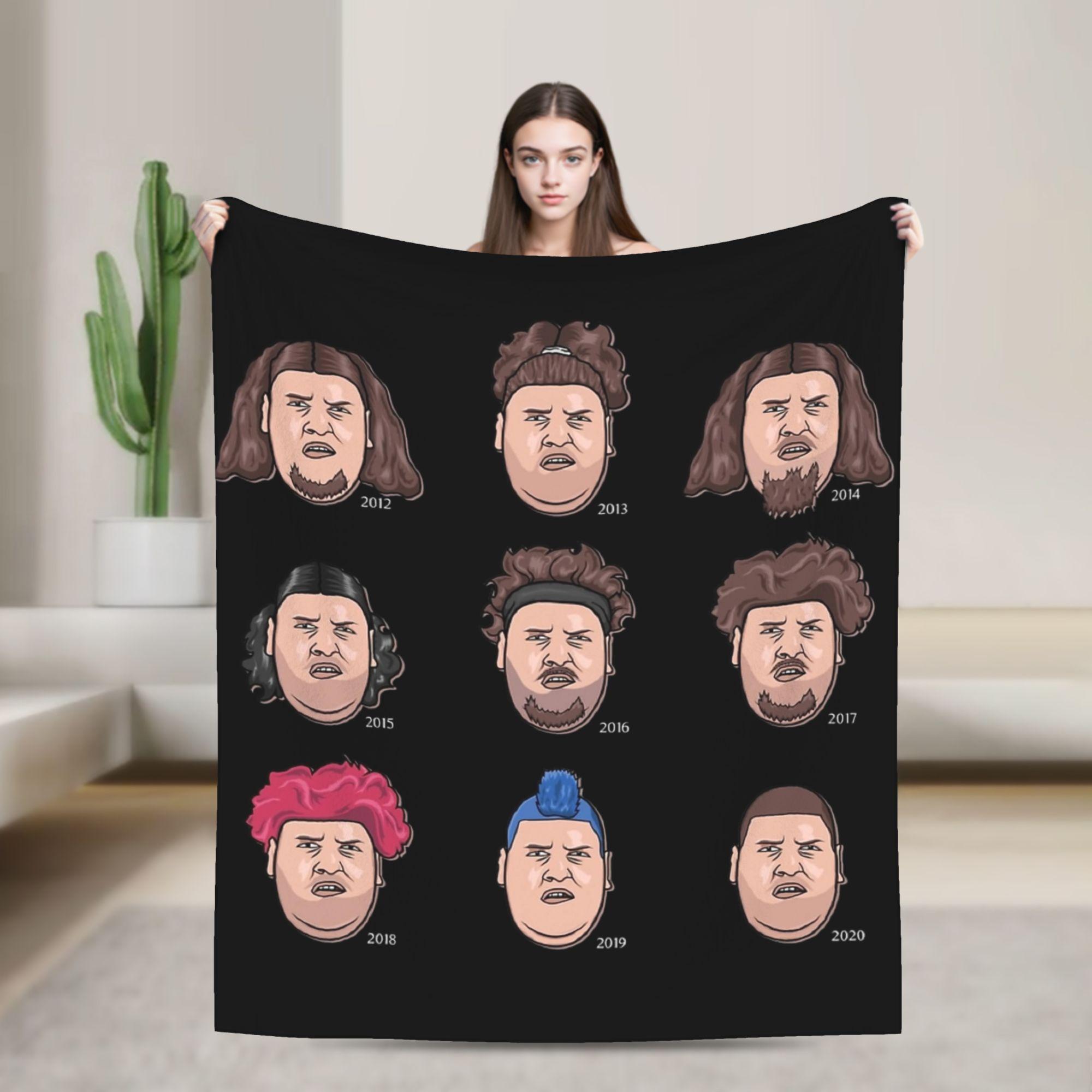 

Drachenlord Poster Rainer Winkler Blanket Flannel Print Superstar Portable Thin Throw Blanket for Bedroom 50x60in
