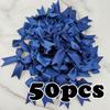 50pcs/bag 85*85mm Fresh Pink Ribbon Bows Small Size Satin Ribbon Bow Flower Craft Decoration Handwork DIY Party Decoration