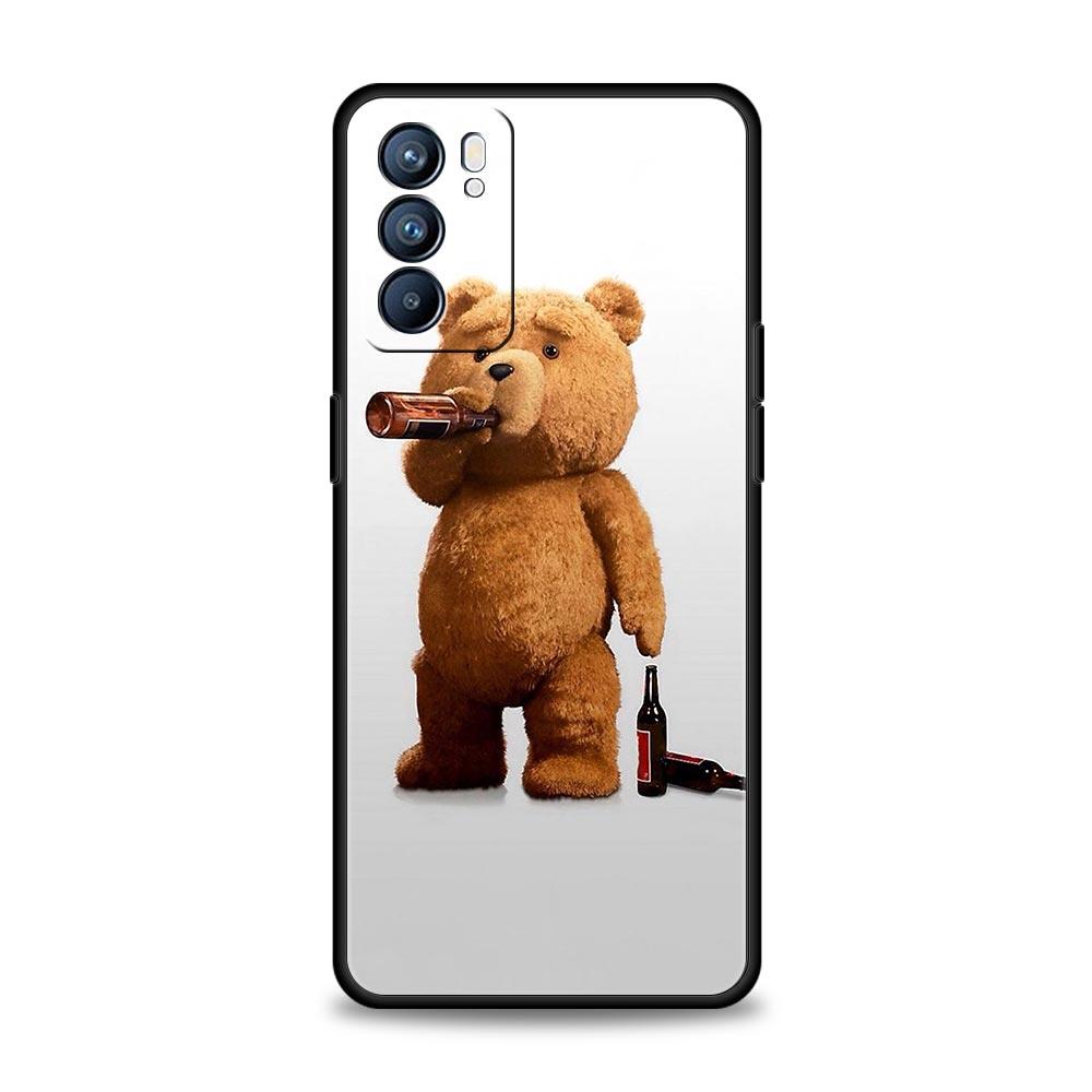 Handyhülle Cover Für Oppo A17 A31 A54 A57 A78 A79 Find X5 X6 Reno 7 8 10 11 12 13 F Pro 5G Weiche TPU Hülle Lustige Tedy Bär Fundas
