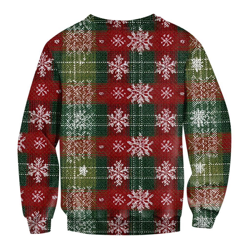 Men's Casual Fashion Printed Round Neck Pullover Sweatshirt